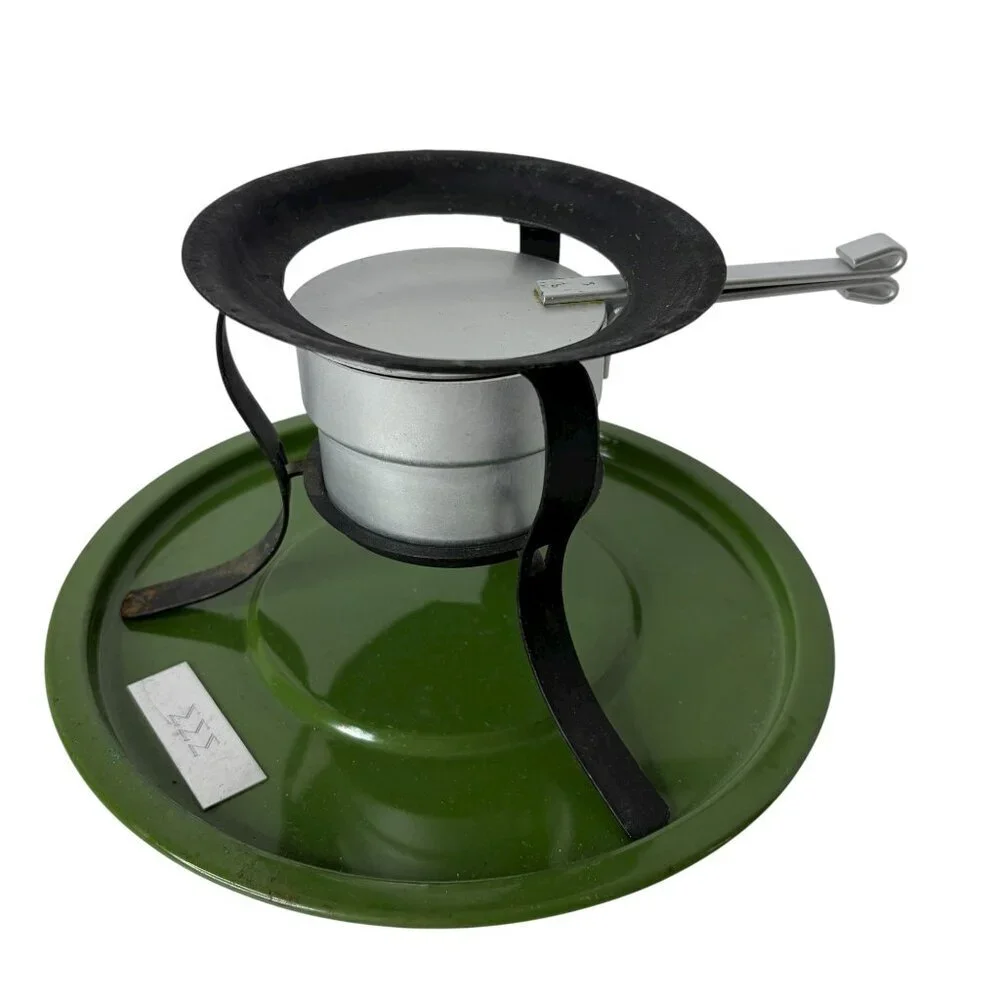 Vintage Fondue Pot by Gourmet International Avocado green